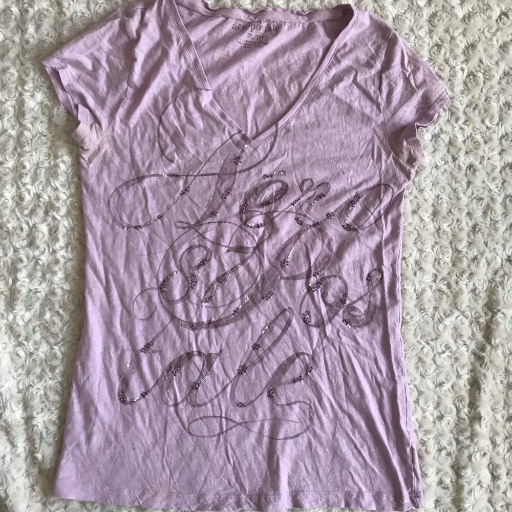 Aeropostale graphic v-neck